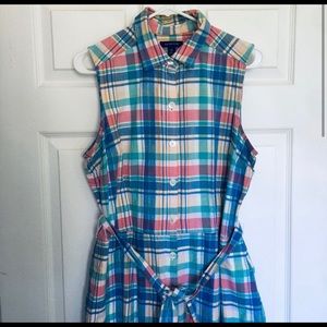 Land end plaid dress